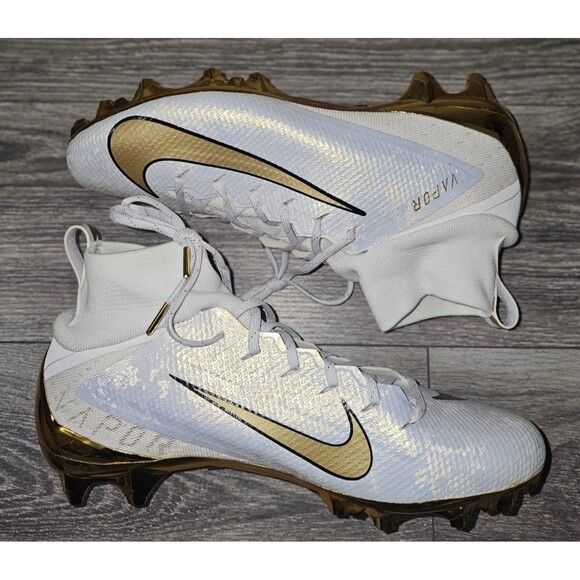 Size 11 Nike Vapor Untouchable Pro 3 PRM Football Cleats Gold White AQ0634-007